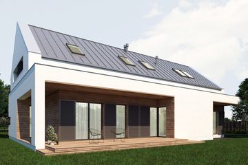  Projekt domu A-25 (PZB1016) - projekt domu parterowego z poddaszem - Zdjęcie 3