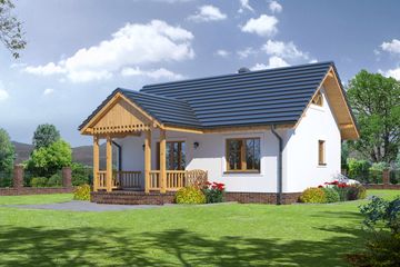  Projekt domu Hoczew mała 3m (KRP1574) - projekt domu parterowego - Zdjęcie 2