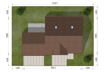  Projekt domu D34A - wersja drewniana (WAI1259) - projekt domu parterowego z poddaszem - Zdjęcie 4