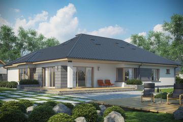  Projekt domu D152BK_P (WAI1274) - projekt domu parterowego - Zdjęcie 2