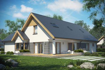  Projekt domu D152A (WAI1275) - projekt domu parterowego - Zdjęcie 2