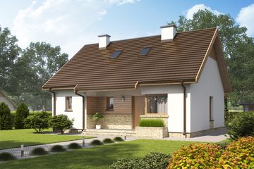  Projekt domu D139 (WAI1285) - projekt domu parterowego - Zdjęcie 1