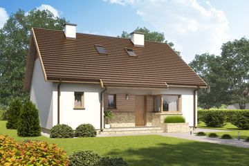  Projekt domu D139 (WAI1285) - projekt domu parterowego - Zdjęcie 3