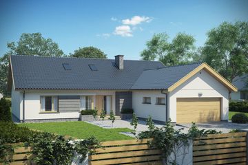  Projekt domu D152AK_P (WAI1289) - projekt domu parterowego - Zdjęcie 1