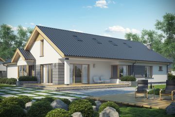  Projekt domu D152AK_P (WAI1289) - projekt domu parterowego - Zdjęcie 2