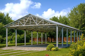  Projekt wiaty magazynowej WB-3851 (KRA3546) - projekt wiaty parterowego - Zdjęcie 1