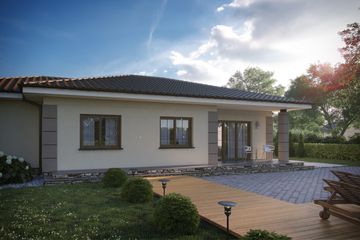  Projekt domu D117A (WAI1298) - projekt domu parterowego - Zdjęcie 3