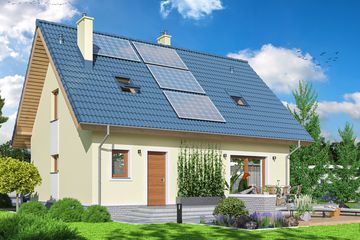  Projekt domu Pauza 2 paliwo stałe (WOE1059) - projekt domu parterowego z poddaszem - Zdjęcie 4