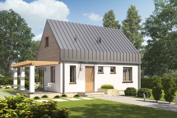  Projekt domu D58A - Ewelina A (WAI1311) - projekt domu parterowego - Zdjęcie 1