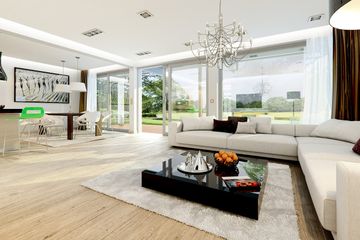  Projekt domu Otwarty 4 (WAH1582) - projekt domu parterowego z poddaszem - Zdjęcie 5