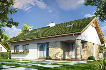  Projekt domu Oliwka 2 (WAH1583) - projekt domu parterowego - Zdjęcie 2