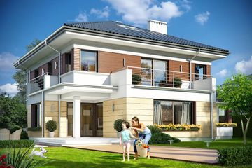  Projekt domu Opal 2 (WAH1585) - projekt domu z pełnym piętrem - Zdjęcie 3