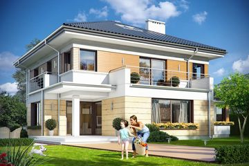  Projekt domu Opal 2 (WAH1585) - projekt domu z pełnym piętrem - Zdjęcie 4