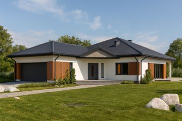  Projekt domu Doskonały F (GDA1031) - projekt domu parterowego - Zdjęcie 2