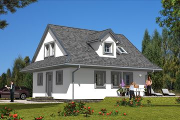  Projekt domu L-44 Dom tradycyjny (BBD1184) - projekt domu parterowego z poddaszem - Zdjęcie 2