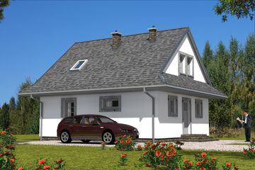  Projekt domu L-44 Dom tradycyjny (BBD1184) - projekt domu parterowego z poddaszem - Zdjęcie 3