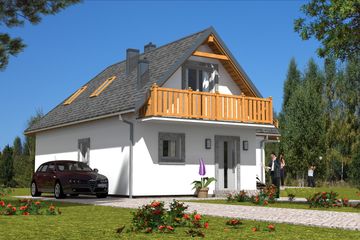  Projekt domu L-81 Dom tradycyjny (BBD1186) - projekt domu parterowego z poddaszem - Zdjęcie 3