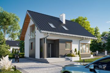  Projekt domu Celia (1412) (KRD2568) - projekt domu parterowego z poddaszem - Zdjęcie 5