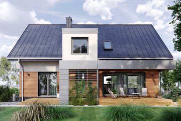 Projekt domu Agaton (1440) (KRD2569) - projekt domu parterowego z poddaszem - Zdjęcie 3