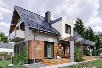  Projekt domu Agaton (1440) (KRD2569) - projekt domu parterowego z poddaszem - Zdjęcie 4