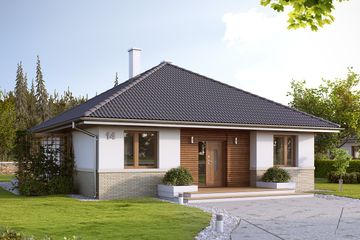  Projekt domu Elka 2 (BSA2030) - projekt domu parterowego - Zdjęcie 1