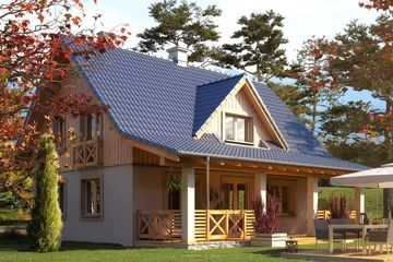  Projekt domu Malinowy (BSA2031) - projekt domu parterowego z poddaszem - Zdjęcie 1