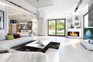  Projekt domu Rezydencja Leśna (WAH1587) - projekt domu z pełnym piętrem - Zdjęcie 4