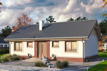  Projekt domu Tebe paliwo stałe (WOE1062) - projekt domu parterowego - Zdjęcie 1