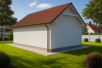  Projekt garażu G123 - Budynek garażowy (PRA1135) - projekt garażu parterowego - Zdjęcie 2