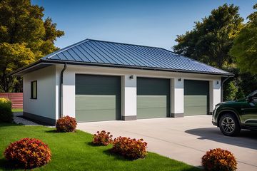  Projekt garażu G124 - Budynek garażowy (PRA1136) - projekt garażu parterowego - Zdjęcie 1