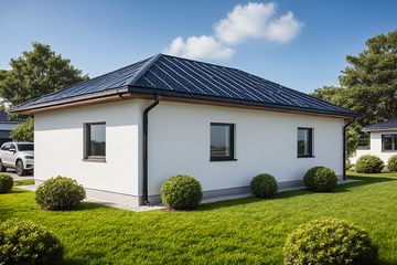  Projekt garażu G124 - Budynek garażowy (PRA1136) - projekt garażu parterowego - Zdjęcie 2