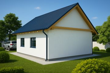  Projekt garażu G133 - Budynek garażowy (PRA1137) - projekt garażu parterowego - Zdjęcie 2