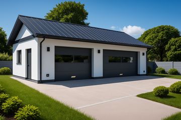  Projekt garażu G155 - Budynek garażowy (PRA1138) - projekt garażu parterowego - Zdjęcie 1