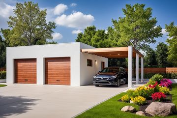  Projekt garażu G198 - Budynek garażowy (PRA1145) - projekt garażu parterowego - Zdjęcie 1