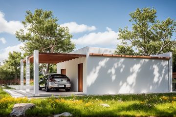  Projekt garażu G198 - Budynek garażowy (PRA1145) - projekt garażu parterowego - Zdjęcie 2