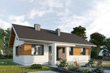 Projekt domu Domino Rex (1450) (KRD2573) - projekt domu parterowego - Zdjęcie 5