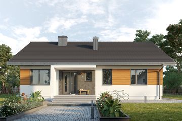  Projekt domu Domino Rex (1450) (KRD2573) - projekt domu parterowego - Zdjęcie 6