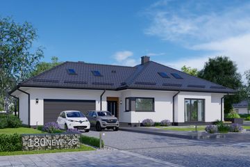  Projekt domu APS 180 + 2G NEW (LUA1279) - projekt domu parterowego - Zdjęcie 1