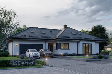  Projekt domu APS 180 + 2G NEW (LUA1279) - projekt domu parterowego - Zdjęcie 3