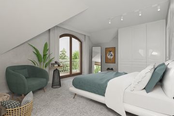  Projekt domu APS 256 (LUA1284) - projekt domu parterowego z poddaszem - Zdjęcie 5