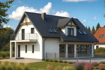  Projekt budynku usługowego WB-0016 (KRA3568) - projekt budynku parterowego z poddaszem - Zdjęcie 2