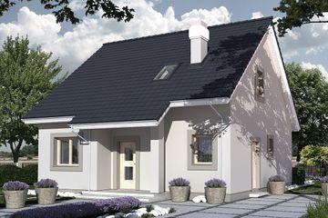  Projekt domu Dla Młodych (WRD2055) - projekt domu parterowego z poddaszem - Zdjęcie 1