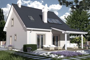  Projekt domu Dla Młodych (WRD2055) - projekt domu parterowego z poddaszem - Zdjęcie 2