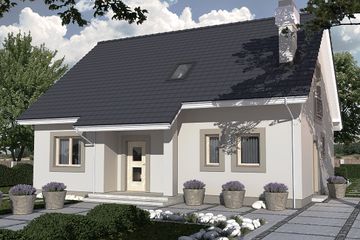  Projekt domu Werbi 2A (WRD2056) - projekt domu parterowego z poddaszem - Zdjęcie 1
