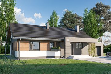  Projekt domu Linus (1453) (KRD2580) - projekt domu parterowego - Zdjęcie 1