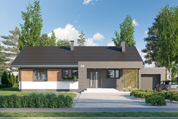  Projekt domu Linus (1453) (KRD2580) - projekt domu parterowego - Zdjęcie 2