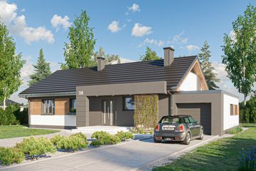  Projekt domu Linus (1453) (KRD2580) - projekt domu parterowego - Zdjęcie 3
