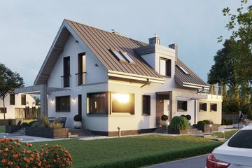 Projekt domu Lutek (1455) (KRD2581) - projekt domu parterowego z poddaszem - Zdjęcie 1