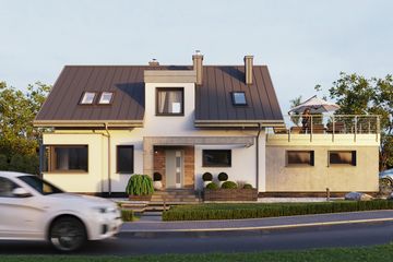  Projekt domu Lutek (1455) (KRD2581) - projekt domu parterowego z poddaszem - Zdjęcie 6