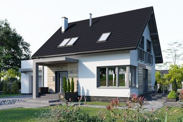  Projekt domu Malina Sto (1456) (KRD2582) - projekt domu parterowego z poddaszem - Zdjęcie 1